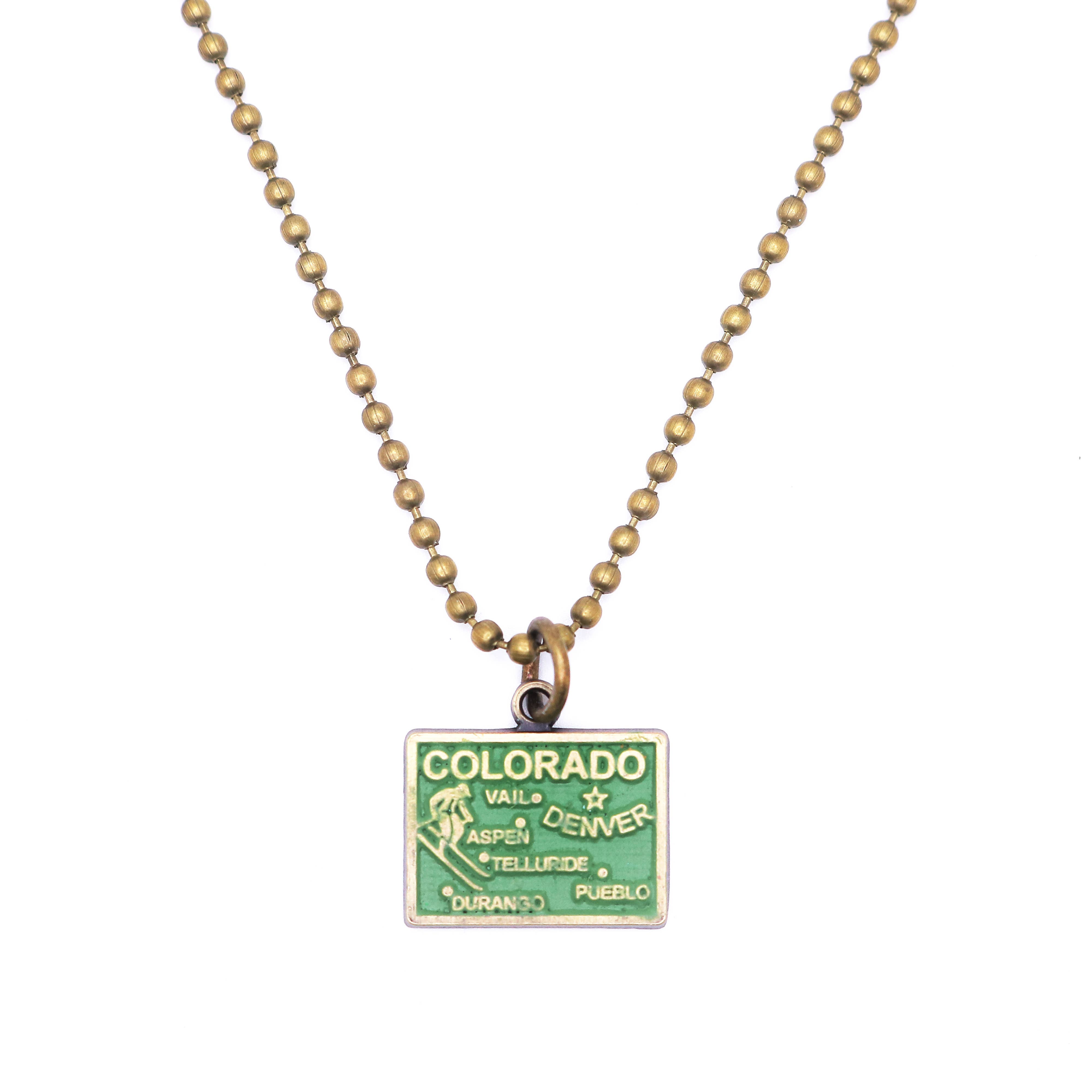 Gleeful Peacock - Wholesale Individual Charm/Pendant - Colorado State Charm Bracelet, Necklace, or Charm Only1