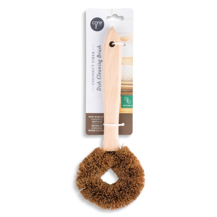 Natural Coconut Dish Brush for wholesale by Core Home