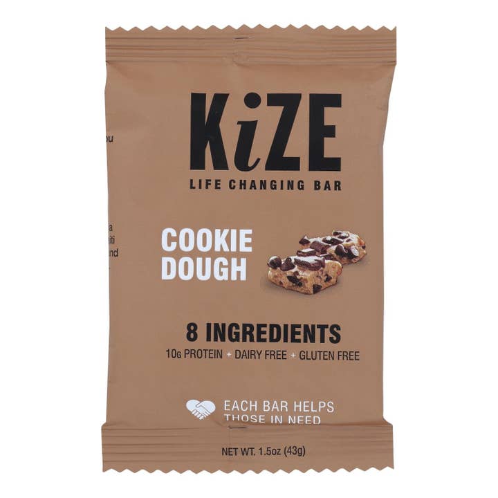 Ware Spark - Wholesale Snack Bar - Kize Concepts - Energy Bar Raw Cookie Dough - Case Of 10-1.5oz