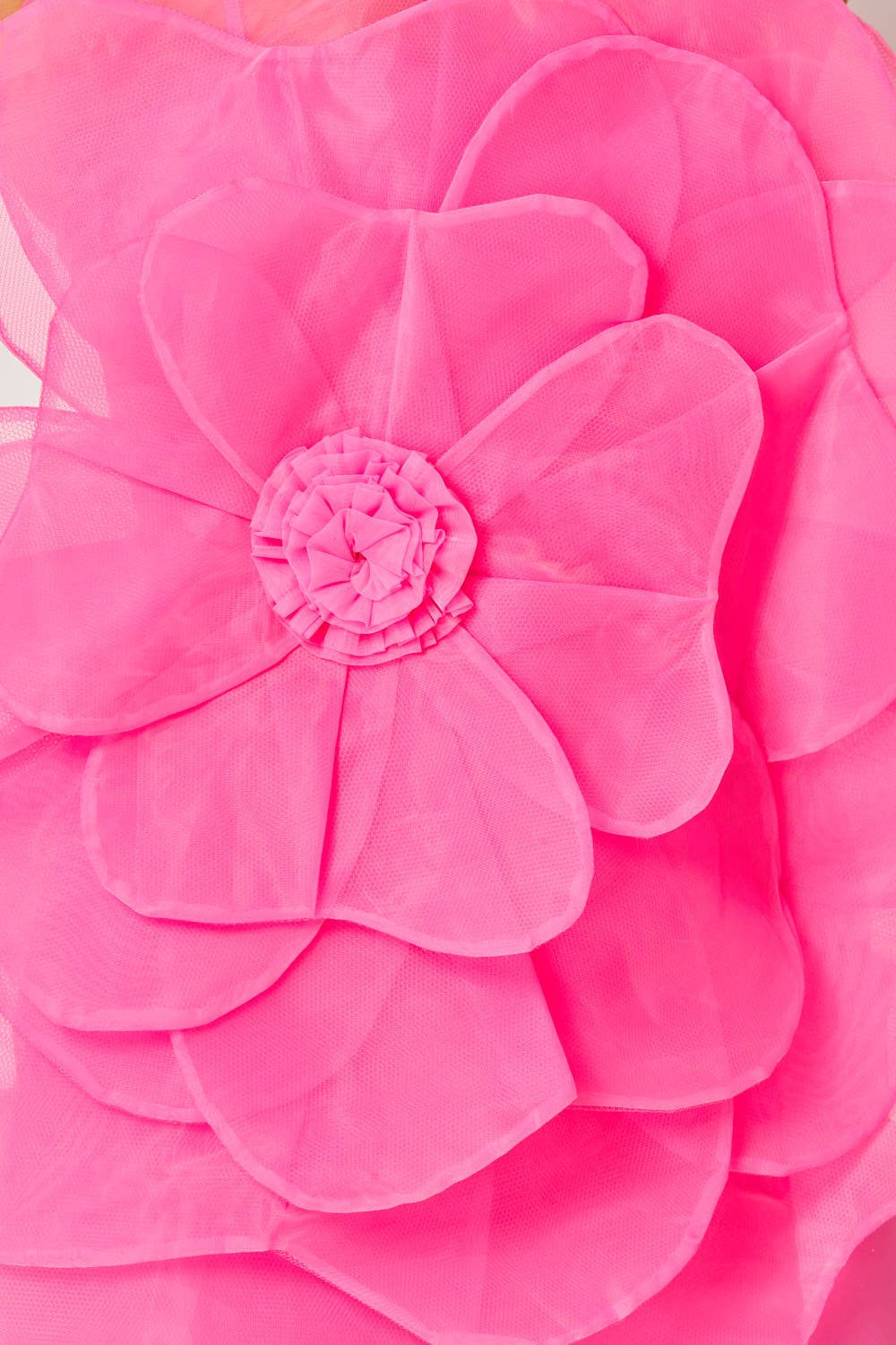 Hot & Delicious - Wholesale Dress - Women's - Madeline 3D Organza Flower Nylon Mini Dress (HGD9606B)8