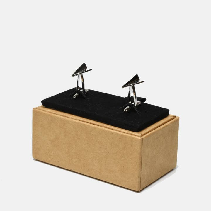 Curated Basics - Wholesale Cufflinks - Paper Plane Cufflinks