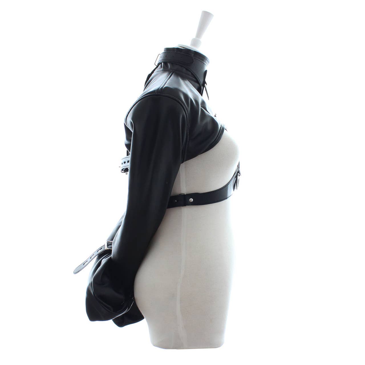 Plesur Body Products - Wholesale Sex Toy - Bondage Bolero Jacket - PVC Vegan Leather3