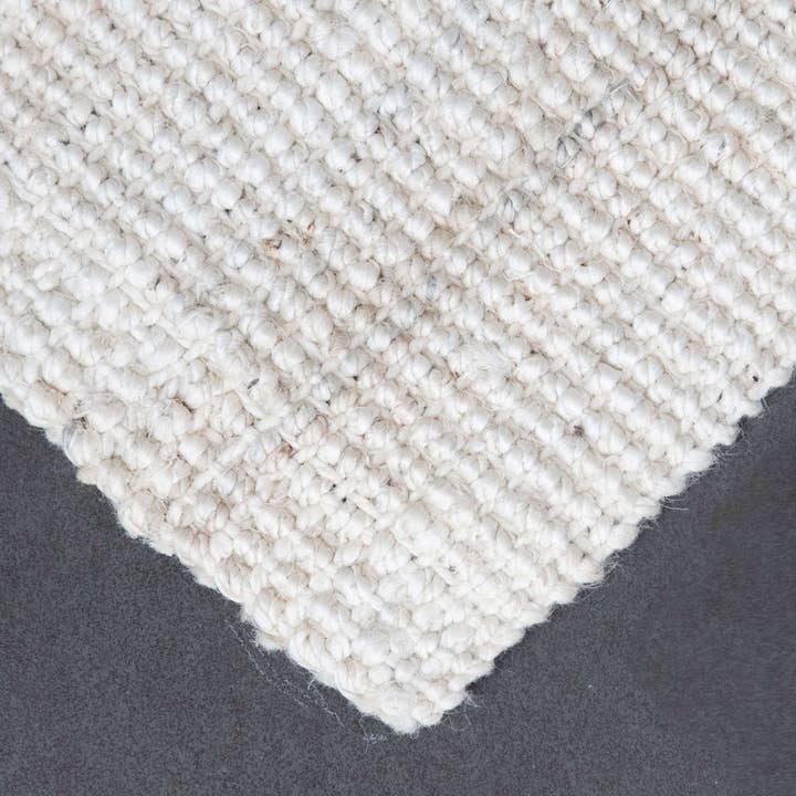 North Avalon - Wholesale Area Rug - Vincent | Whitewashed Chunky Jute Bouclé Rug7