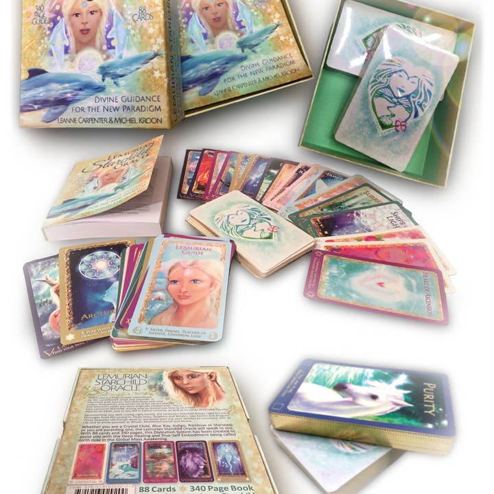Light Language Messages - Wholesale Tarot Cards - The Lemurian Starchild Oracle - 88 Cards, 340 Page Book4