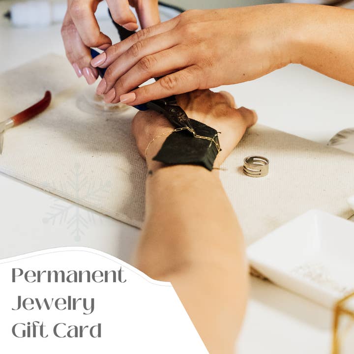 Permanent Jewelry Gift Card for wholesale by Pure Life Jewelry