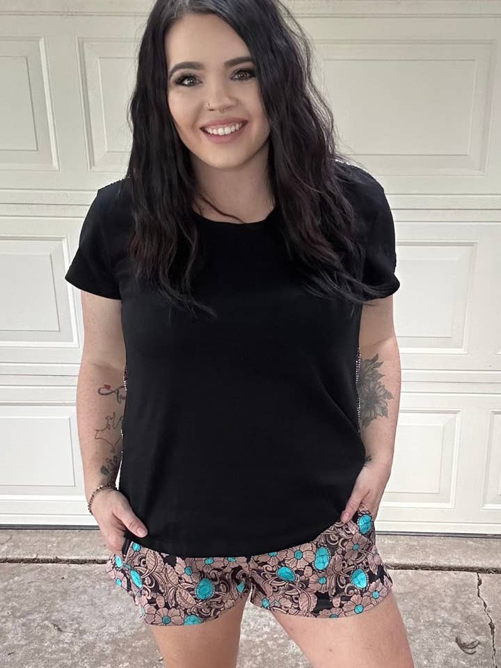 Sterling Kreek - Wholesale Athletic Shorts - Women's - Tattoos On This Town Shorts10