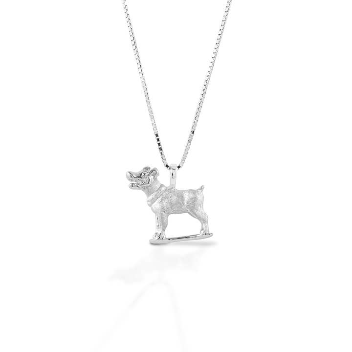 Kelly Herd Jack Russell Necklace - Sterling Silver for wholesale by Kelly Herd Jewelry