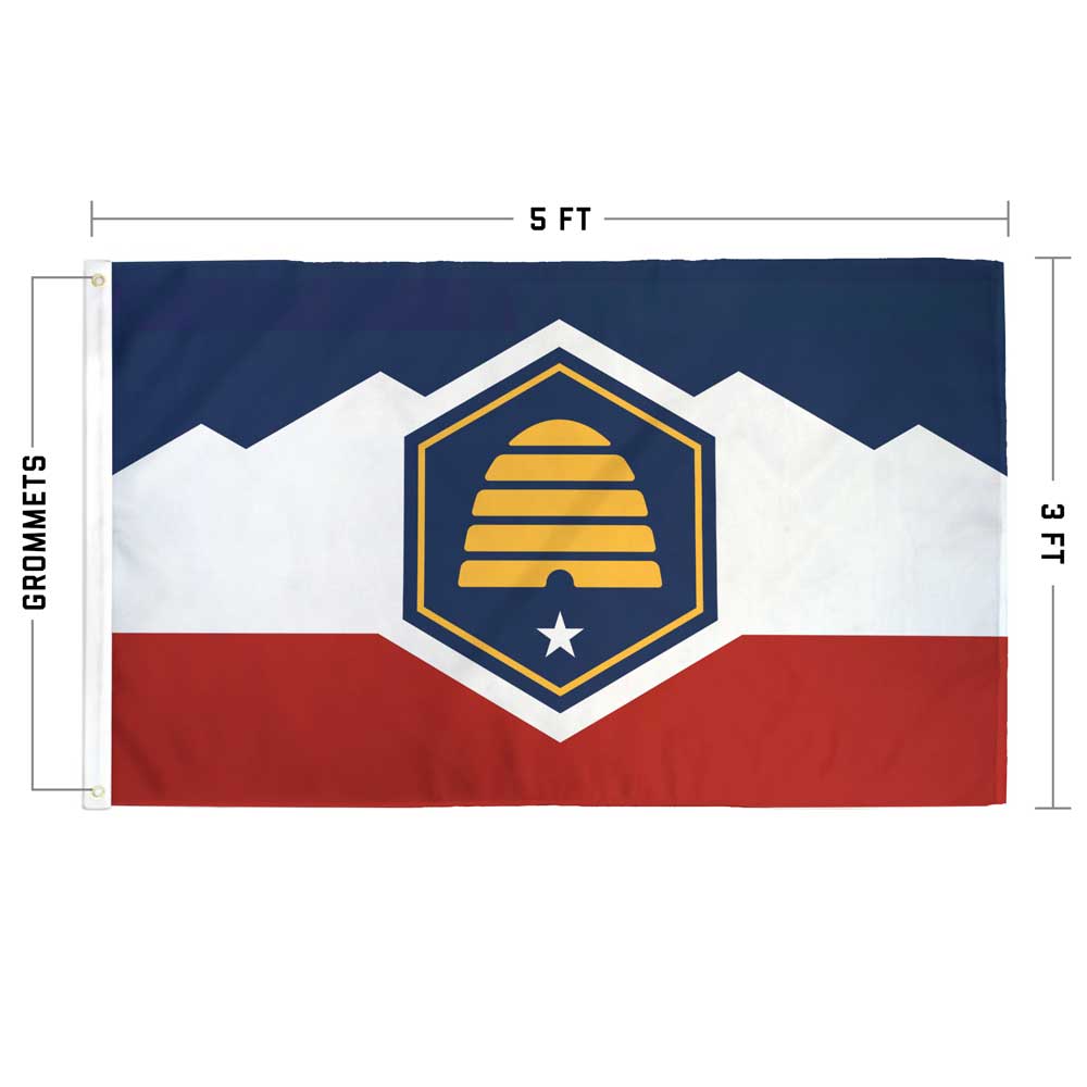 Flags For Good - Wholesale Flag - Utah Beehive Flag | New Utah State Flag1
