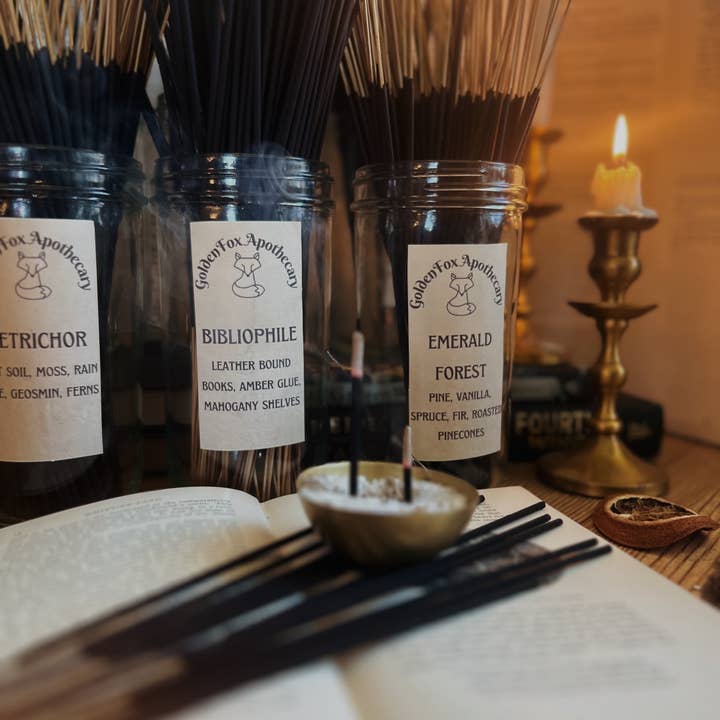 Golden Fox Apothecary - Wholesale Incense - Bookish Incense | Handmade Incense | Bookish