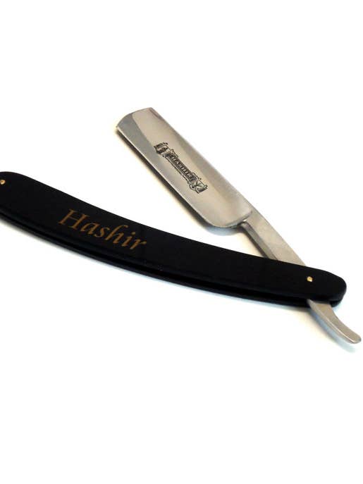Black Super Sharp Hashir Classic Straight Razor for wholesale by HASHIR PRODUCTS