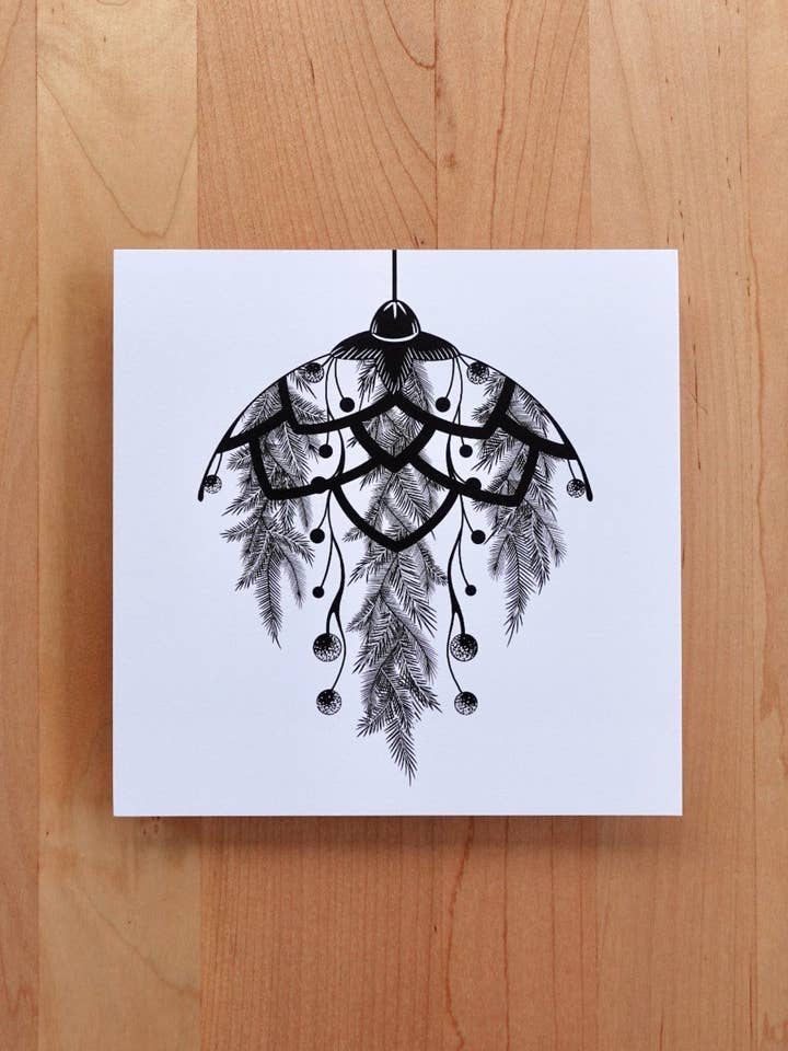 Christmas Print (6.75" x 6.75") for wholesale by Rose Hollow Design Inc