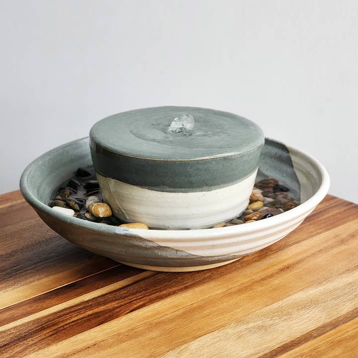 Dock 6 Pottery - Wholesale Decorative Tabletop Object - Large Fountain - Made to Order - Ceramic Handmade