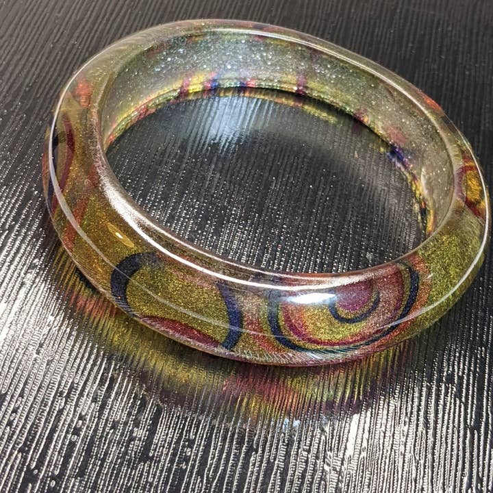 Fiona Accessories - Wholesale Bangle Bracelet - Bangle Bracelet Retro Resin Bangle Variety3
