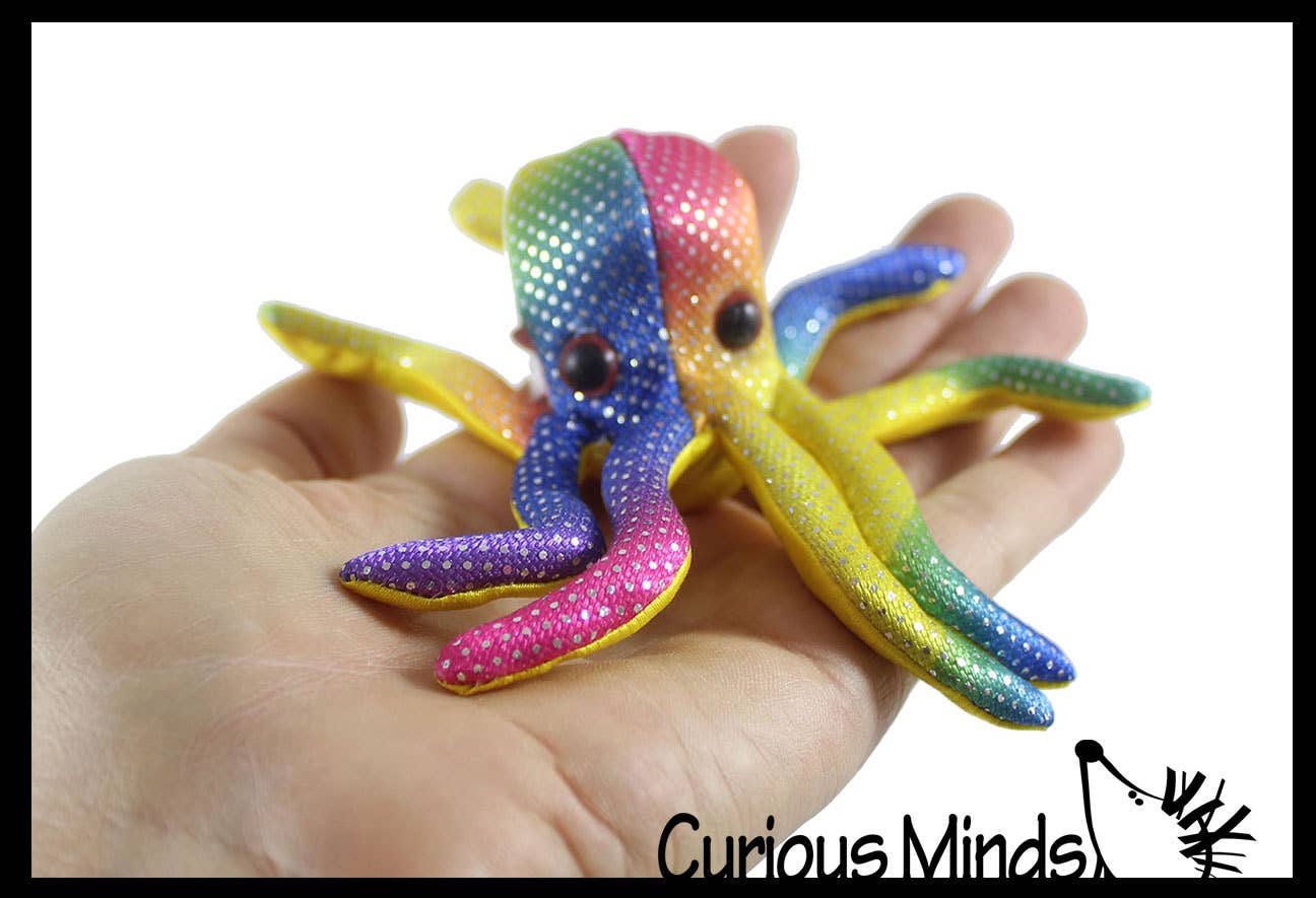 Curious Minds Toys - Vente Peluche – enfant et bébé - 1 jouet animal en forme de pieuvre rempli de sable - sac de sable lourd8