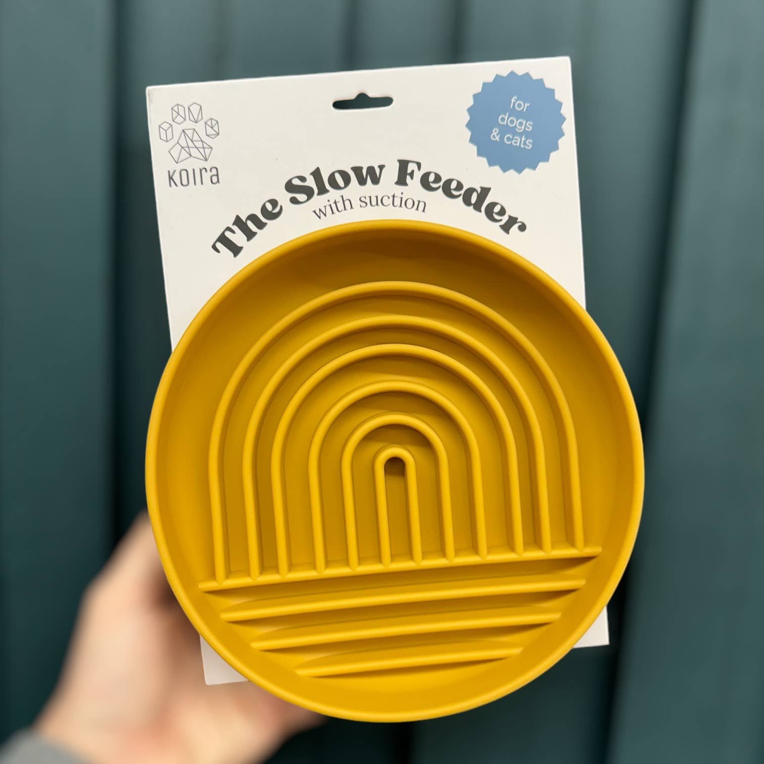 Koira - Wholesale Pet Bowl - Cat/Dog - Rainbow Silicone Slow Feeder Lick Mat with Suction green5