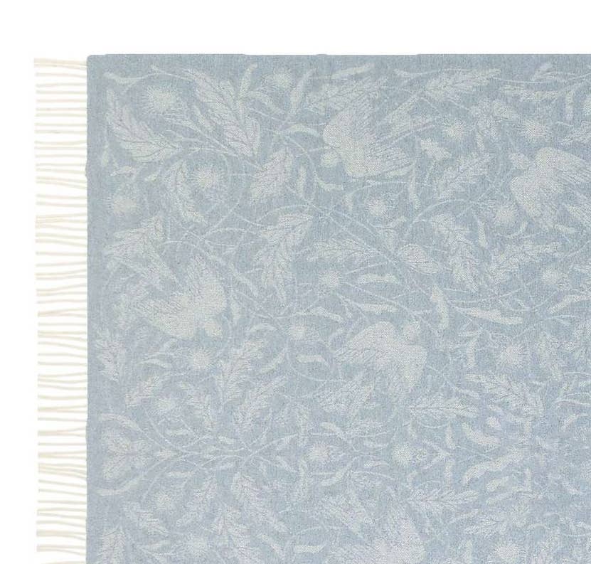 NorraVilla - Wholesale Throw Blanket - Merino Wool throw  Blanket William Morris style 0