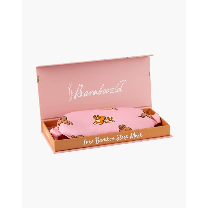 PINK LUXE BAMBOO JERSEY CAVOODLES SLEEP MASK for wholesale on Faire2