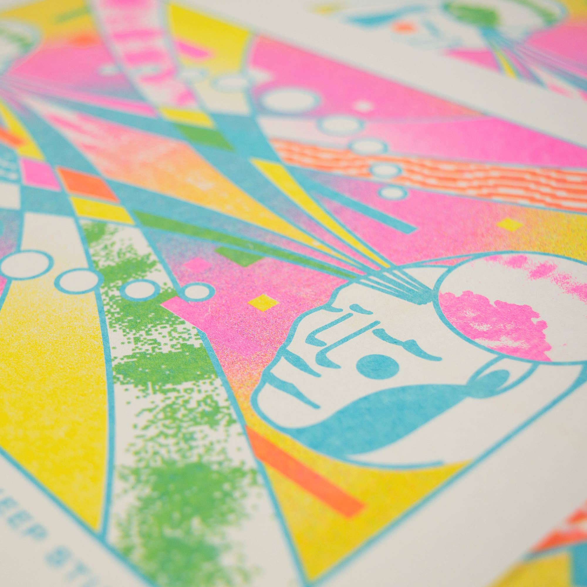 StarKeep Studio - Wholesale Art Print - Connection Risograph Print | 8.5x11 Riso Print3