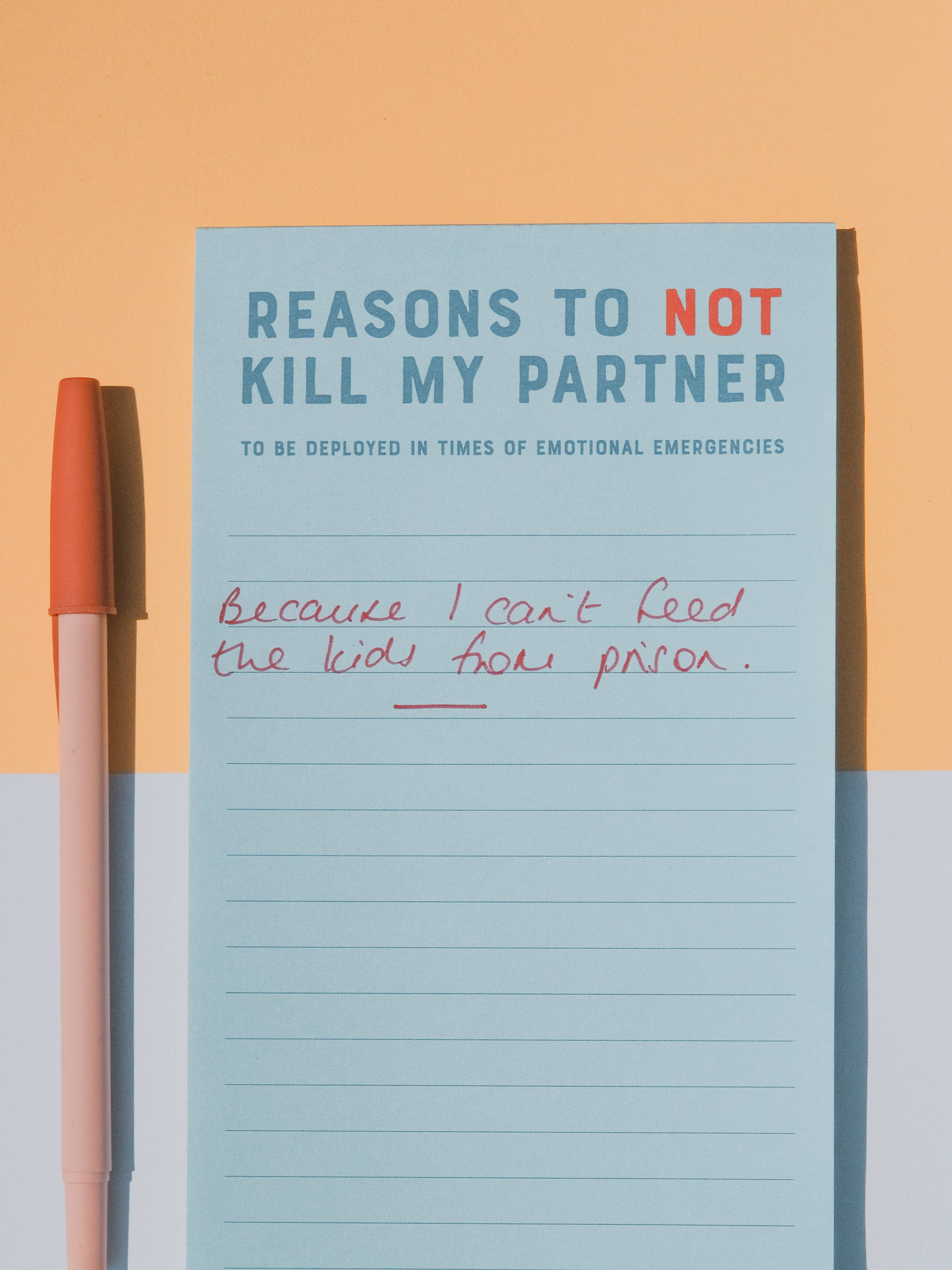 REMOVED BRAND - Vendita all'ingrosso Bloc notes - Motivi per non uccidere il mio partner Notepad4