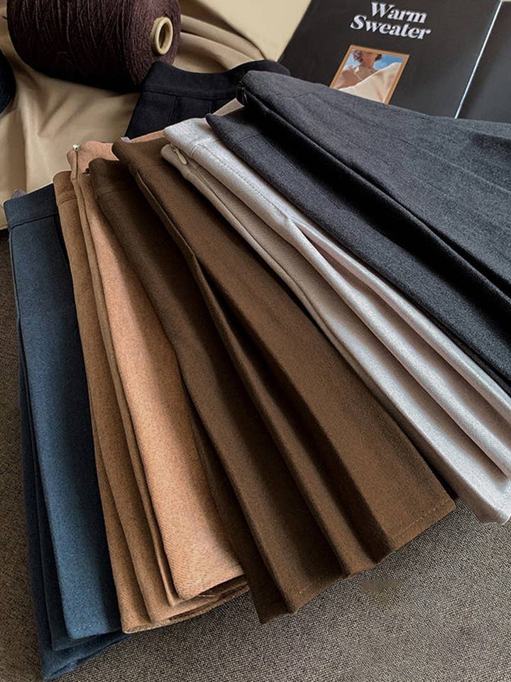 safistyle - Wholesale Skirt - Women's - Pleated High-Waisted A-Line Mini Skirt