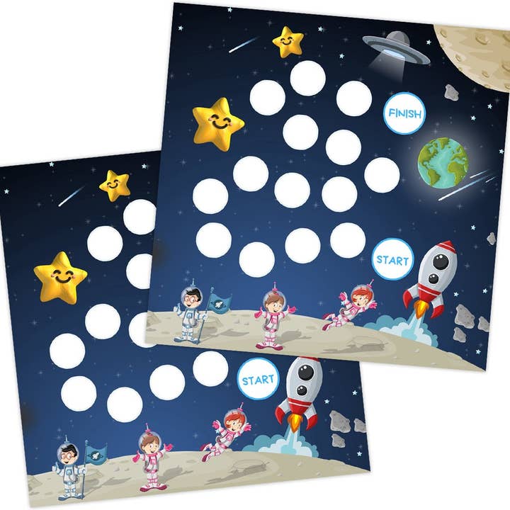Sticker Varia - Vente Autocollant - Enfant et bébé - Tableaux de récompenses galaxie avec autocollants2