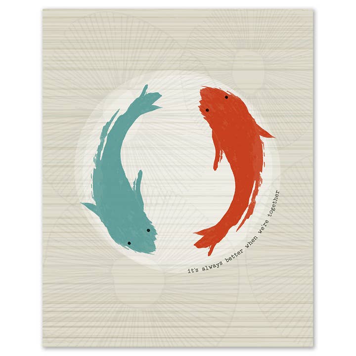 Lyrical Artworks - Wholesale Art Print - Jack Johnson | Better Together modern song lyric art print
