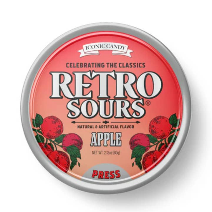 Retro Sours Apple Hard Candy 2.12oz - 8ct for wholesale by I Got Your Candy