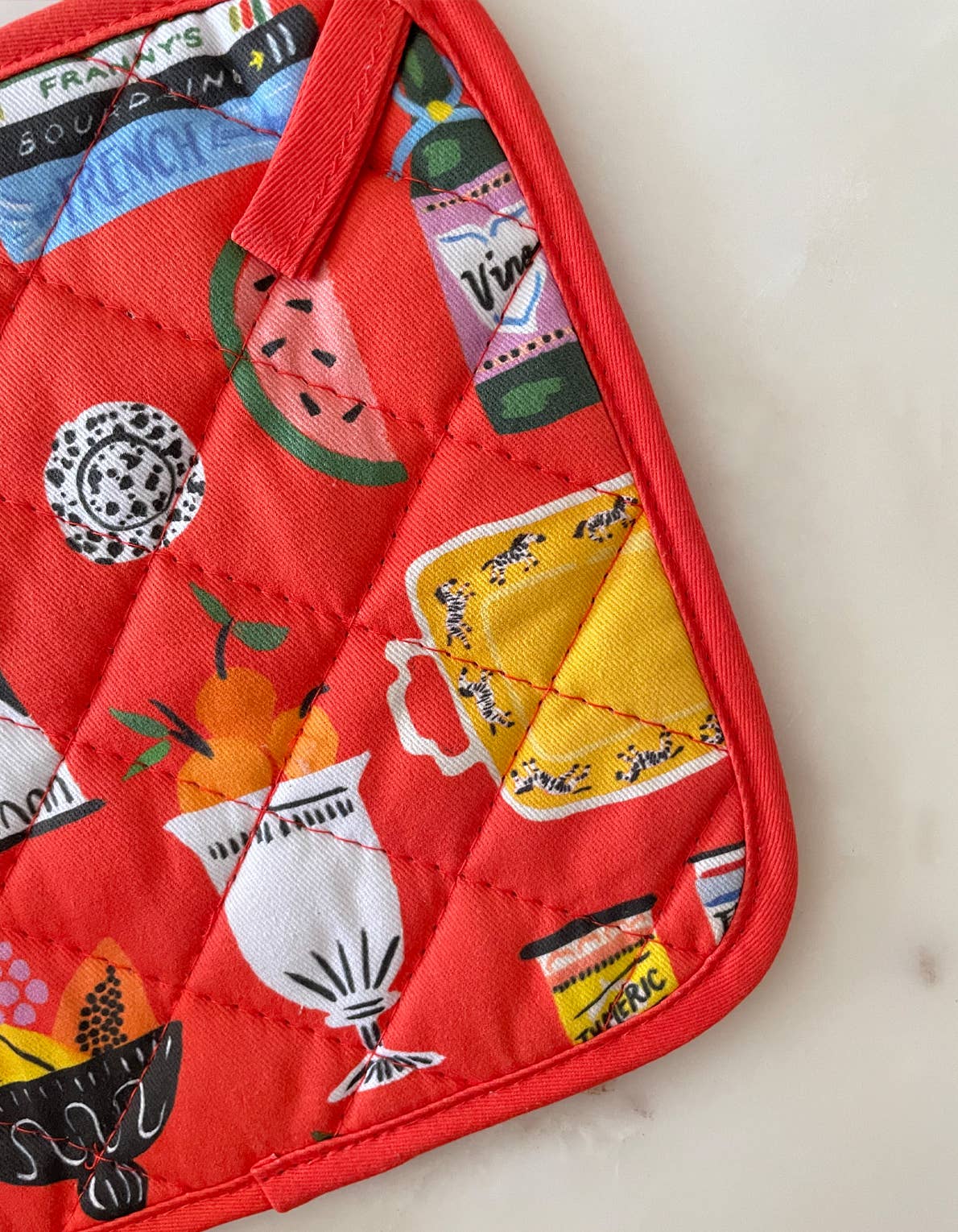 Idlewild Co. - Wholesale Oven Mitt/Pot Holder - Kitchen Shelf Cotton Oven Mitt + Pot Holder Set2