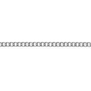 18 inch Silver Plated Curb Chain Silver Chain for Necklace for Pendant 1.8mm for wholesale by Mon Bijoux