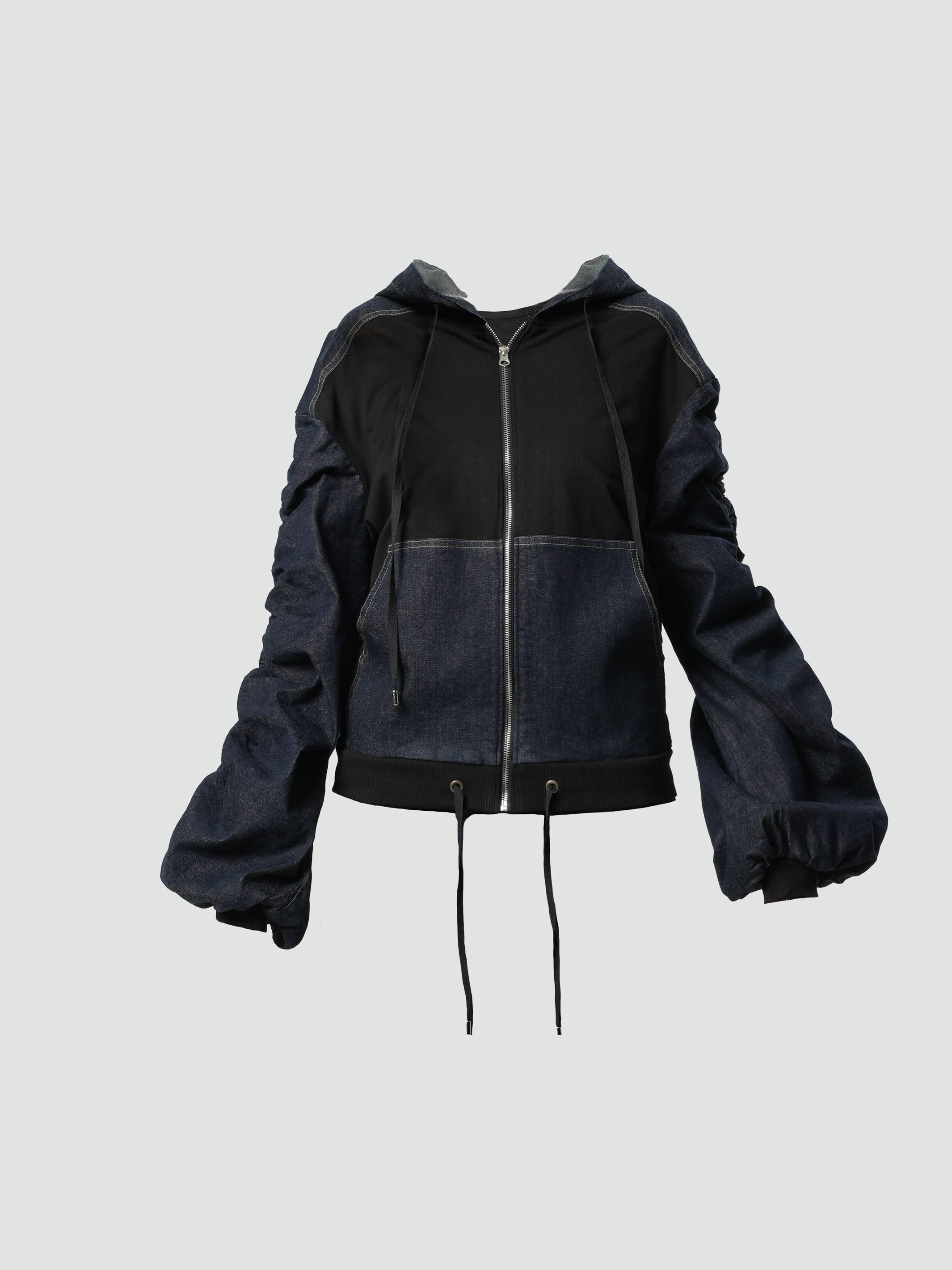 Metamorphoza - Wholesale Jacket - Women's - Denim Hooded Jacket1