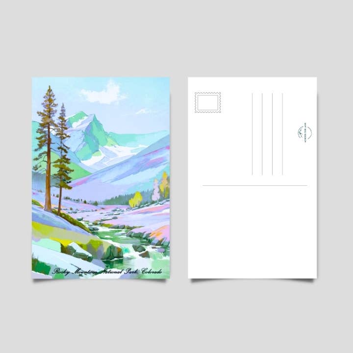 Rocky Mountain National Park Postcard for wholesale by Across Our Land