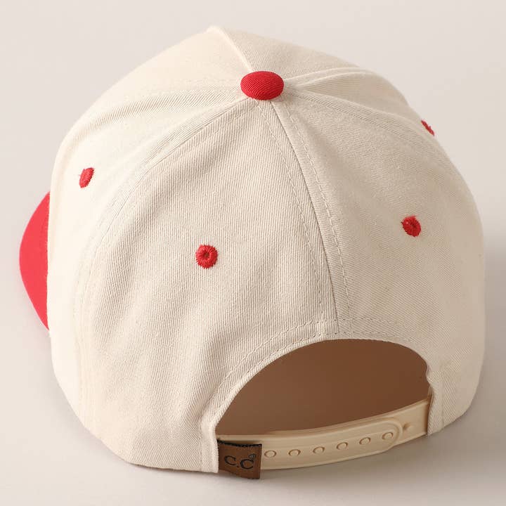 Fashion City - Wholesale Baseball cap – Unisex - Vintage Cowboy Embroidery Two Tone Baseball Cap15