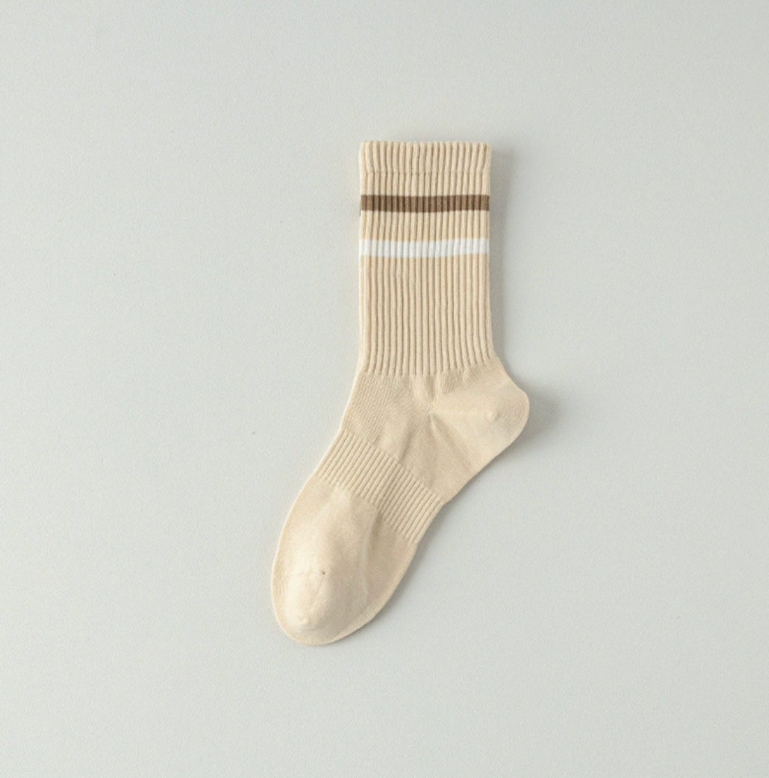 LoveLina - Vente Chaussettes – femme - Chaussettes Rétro Rayées Côtelées - JONA4