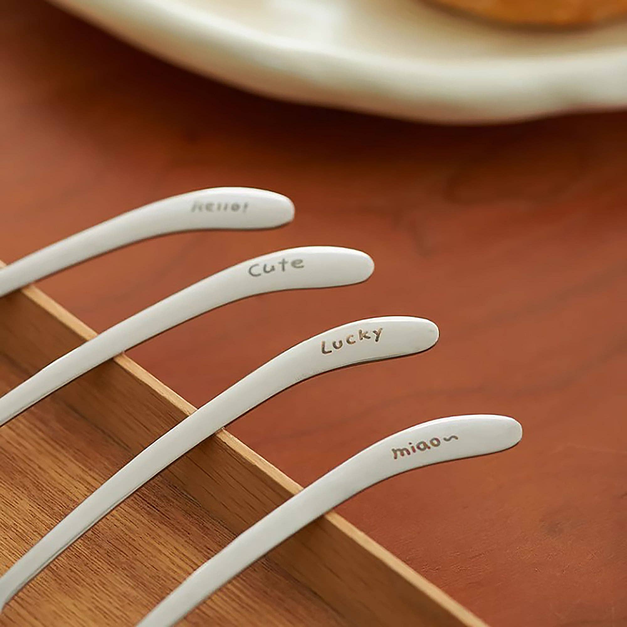 MinoCraft - Vendita all'ingrosso Cucchiai da cucina - Cucchiaio in acciaio inossidabile con incisione di gatto carino6