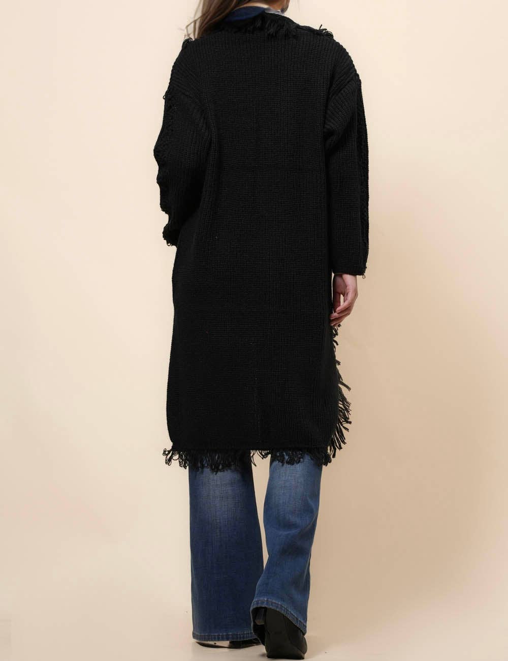 Sweetkama – wholesale Cardigan – Women’s – Ladies Solid Color Tassels Open Front Cardigan SKT410881