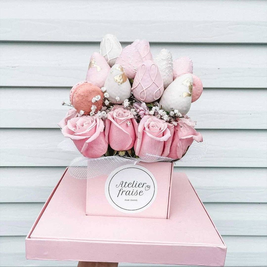 Elegant Design Supply - Wholesale Gift Box - Square Clear Transparent PVC Flower Box with Lid and Base2