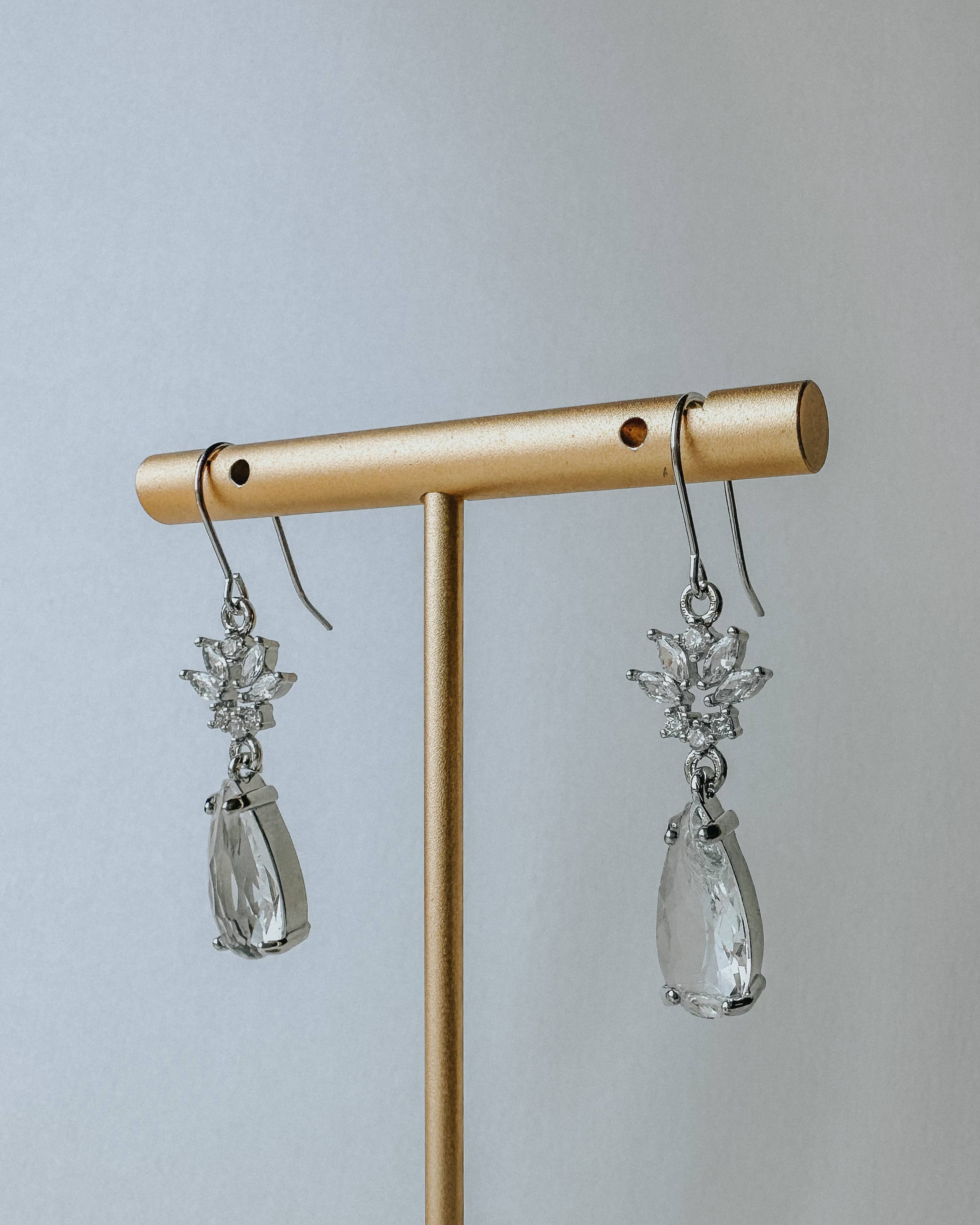 Clay & Fern Co. - Wholesale Dangle Earrings - Naomi Earrings - Silver Wedding Earrings