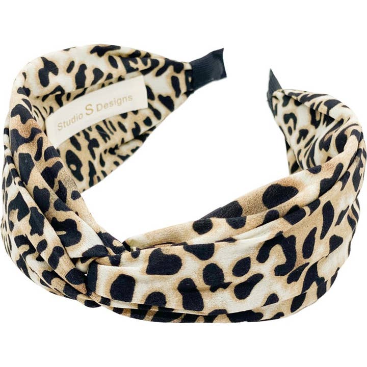 Studio S Designs - Wholesale Fashion Headband - Women's - Ivory Leopard Headband