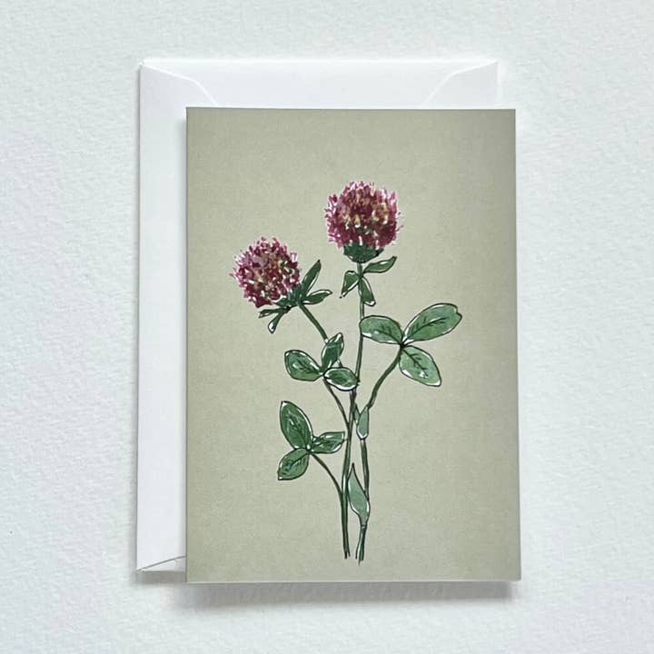 Minikaart klaverbloem voor wholesale door Spitzenkunst