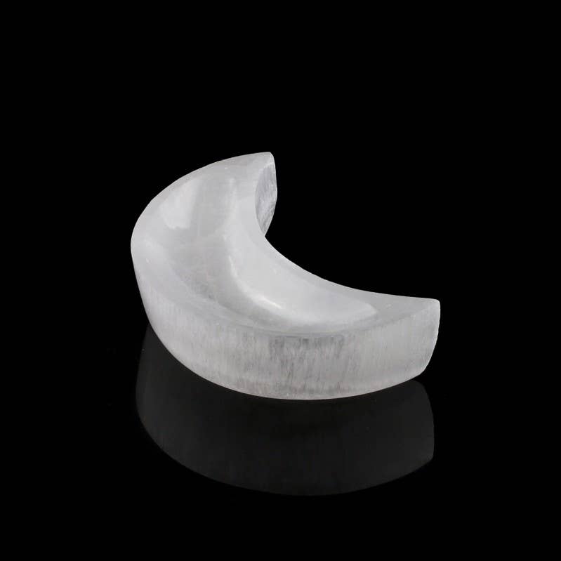 UniArt - Wholesale Spiritual Stone/Crystal - Selenite moon bowl2