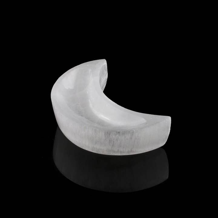 UniArt - Wholesale Spiritual Stone/Crystal - Selenite moon bowl2
