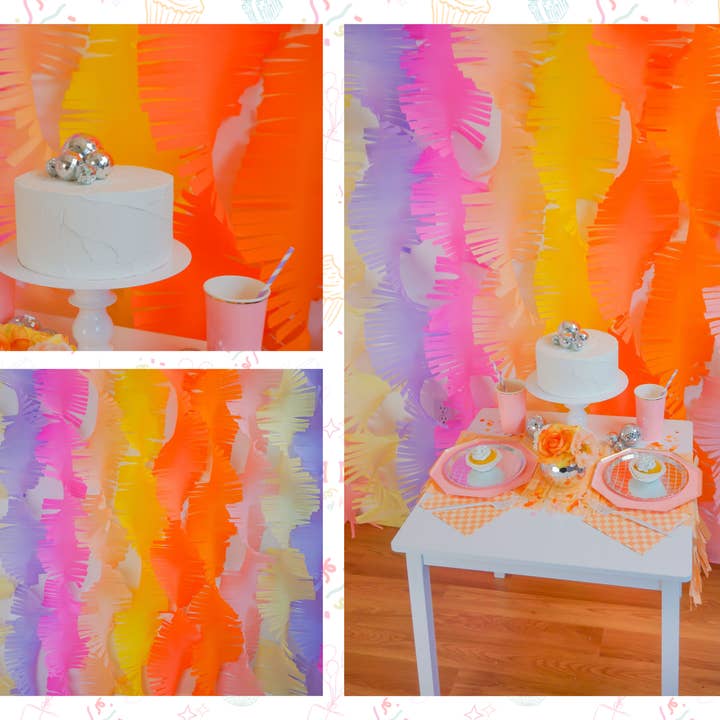Feelin' Groovy Crepe Paper Fringe Streamers (Copy) for wholesale on Faire1
