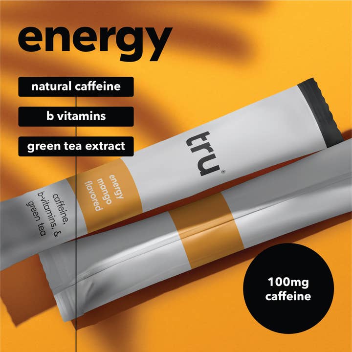Tru - Wholesale Powdered Health Drink - Tru Energy Powdered Drink Mix, Mango (Pack of 12)4