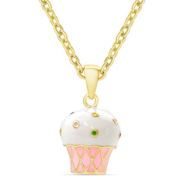 Lily Nily - Wholesale Pendant/Charm Necklace - 3D Cupcake Pendant
