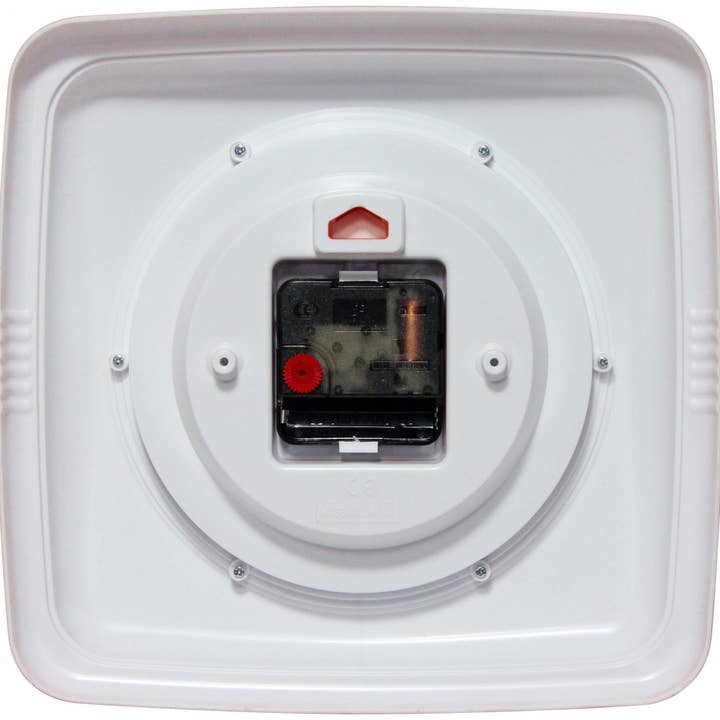 Infinity Instruments - Wholesale Wall Clock - Retro Square Orange Indoor Wall Clock 9.25 Inch1