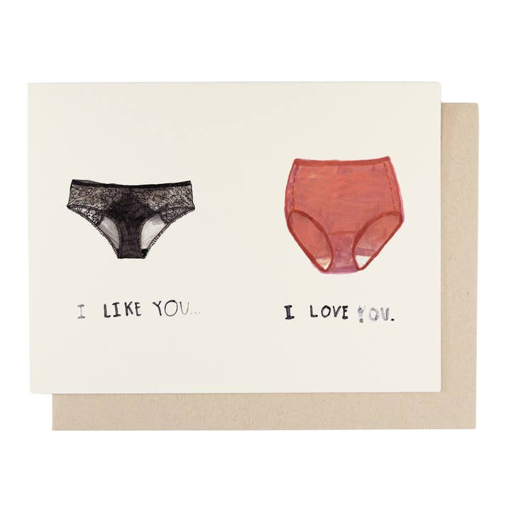 People I've Loved - Wholesale Love Card - I Like You, I Love You Card - Case Pack of 6 Cards
