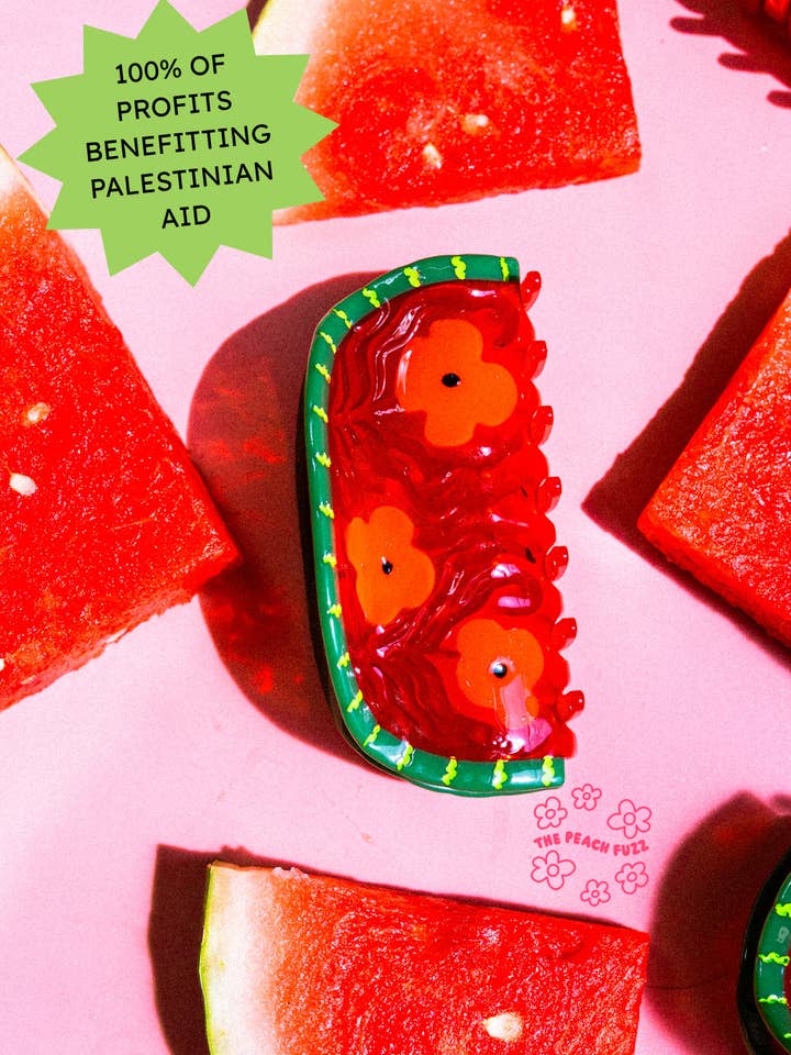 Watermelon Hair Claw for wholesale by The Peach Fuzz