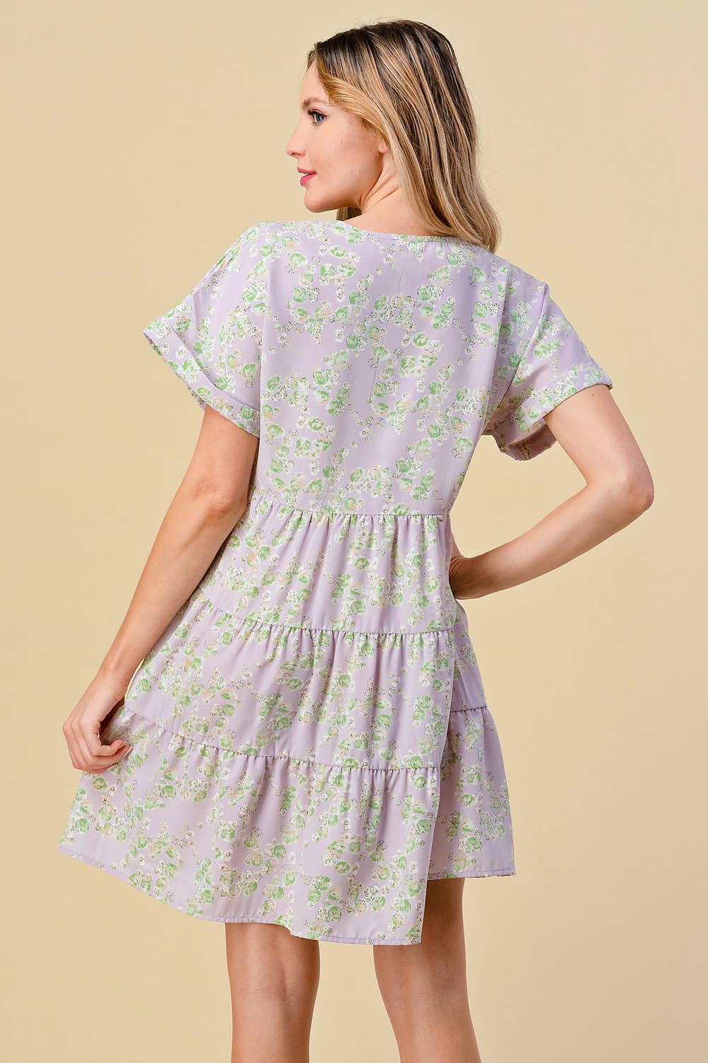 Lily Gray – Engroshandel Kjole - Dame – AD0214A - LAVENDEL - REGELMÆSSIG STØRRELSE4