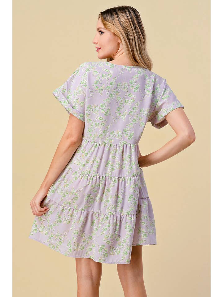 Lily Gray – Engroshandel Kjole - Dame – AD0214A - LAVENDEL - REGELMÆSSIG STØRRELSE4