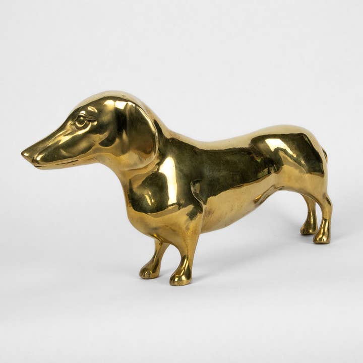 PRIZE - Wholesale Sculpture - Dachshund Sculpture in Brass